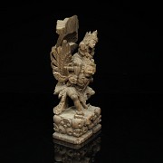 Wood carving of ‘Vishnu and Garuda’ Indonesia, 20th century - 9