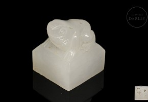 Small ‘Frog’ jade seal, Han dynasty