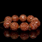 Ten-bead agate bracelet, Qing dynasty