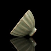 Celadon-glazed lobed bowl, Lonquan Kiln, Song dynasty