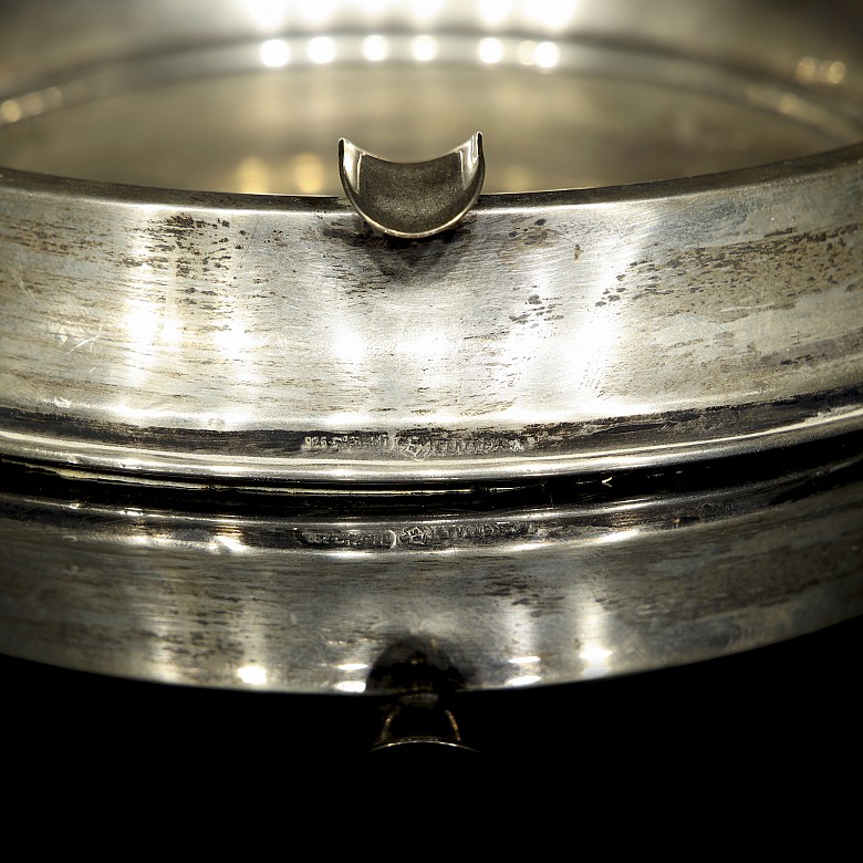 Silver box and ashtray, 20th century