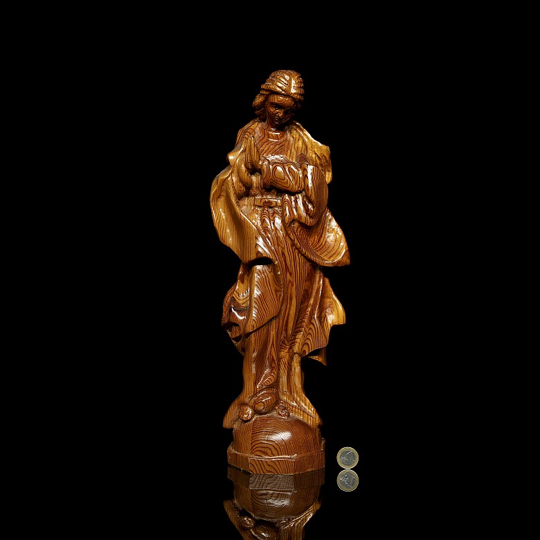 Wood carving ‘Immaculate’ 19th - 20th century - 8