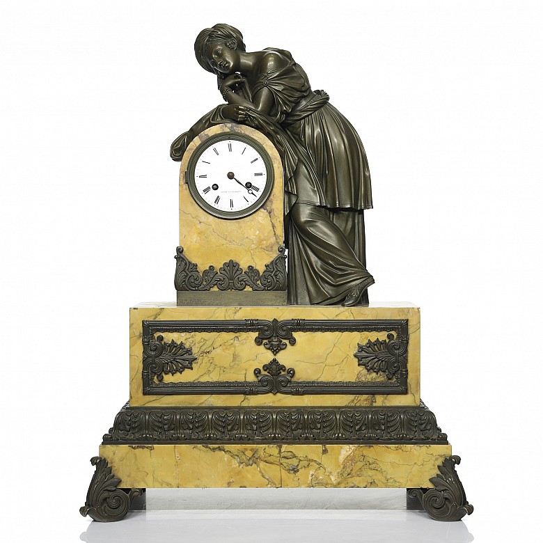 Empire table clock, France, 19th century