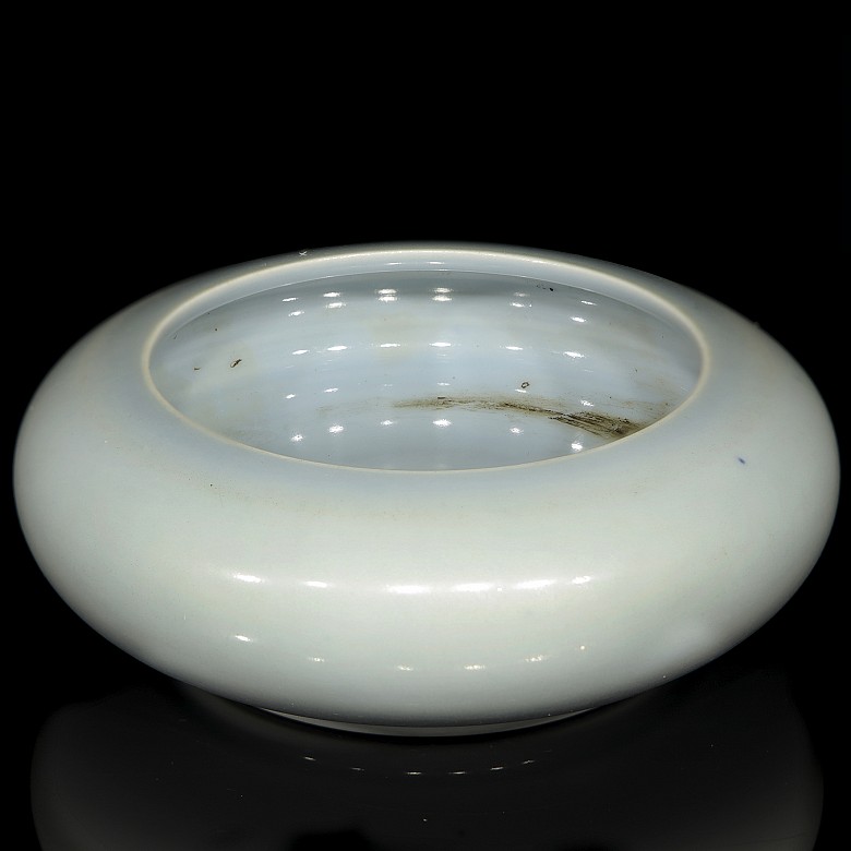 Bote para pinceles de porcelana china, con marca Kangxi