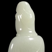 Hetian white jade guanyin, Qing dynasty