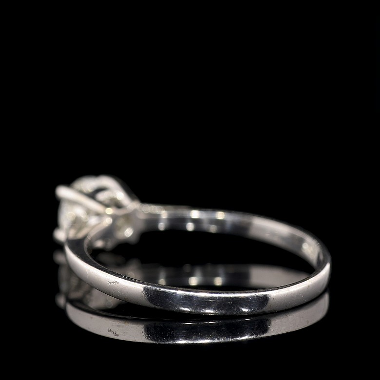 Solitaire white gold with brilliant 0.40 ct - 3