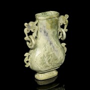 Carved stone vase ‘Dragons’, 20th century