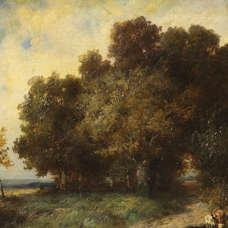 Joseph Ringeiser (1863) ‘Romantic Landscape’, 19th century