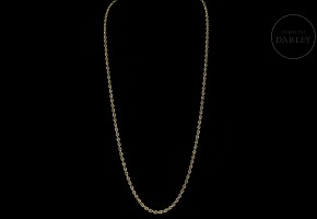 Yellow gold cord chain