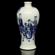 Meiping vase in blue and white, Qing dynasty