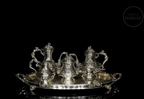 Spanish silver tea and coffee set, 20th century