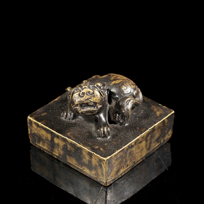 Bronze seal ‘Mythical Beast’, Qing dynasty