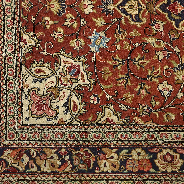 Persian silk carpet, 19th-20th century