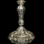 Silver candlestick with five lights, 19th century