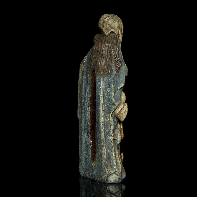 Wood carving ‘ Our Lady with Infant Jesus’, 20th century