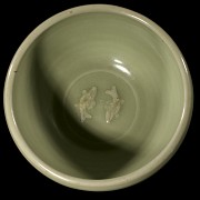 Celadon green ceramic ‘Fish’ bowl, Song style