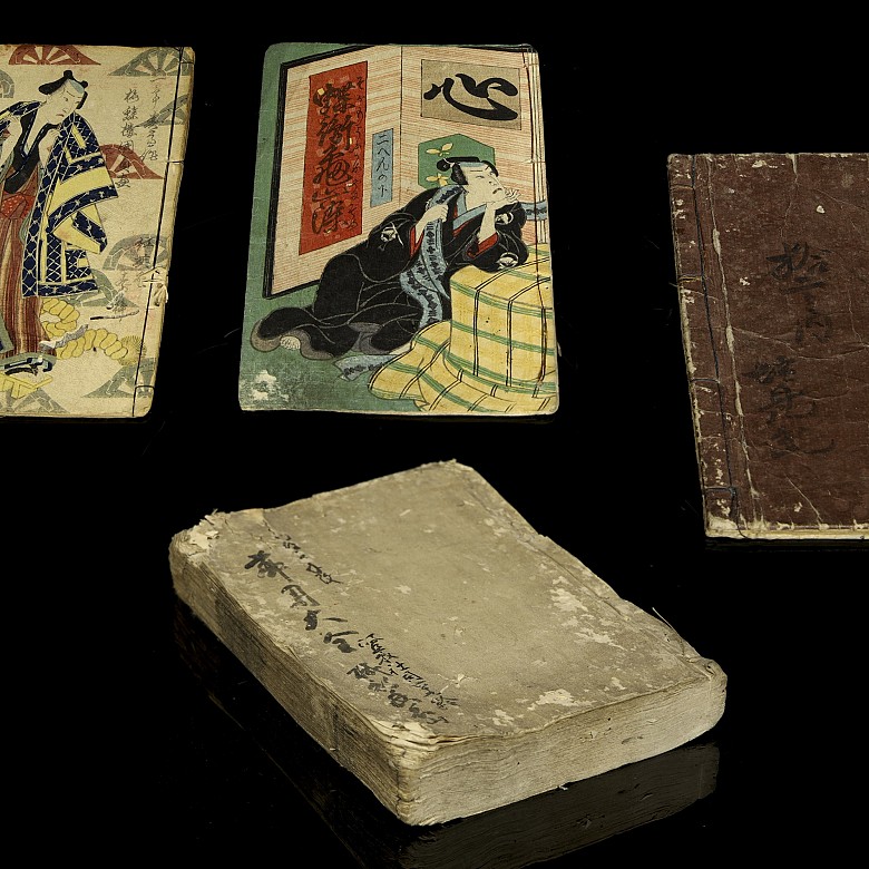 Four Japanese illustrated books, 19th - 20th century