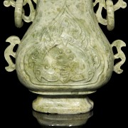 Carved stone vase ‘Dragons’, 20th century