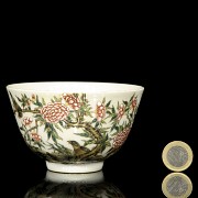 A porcelain bowl with peonies, 20th century