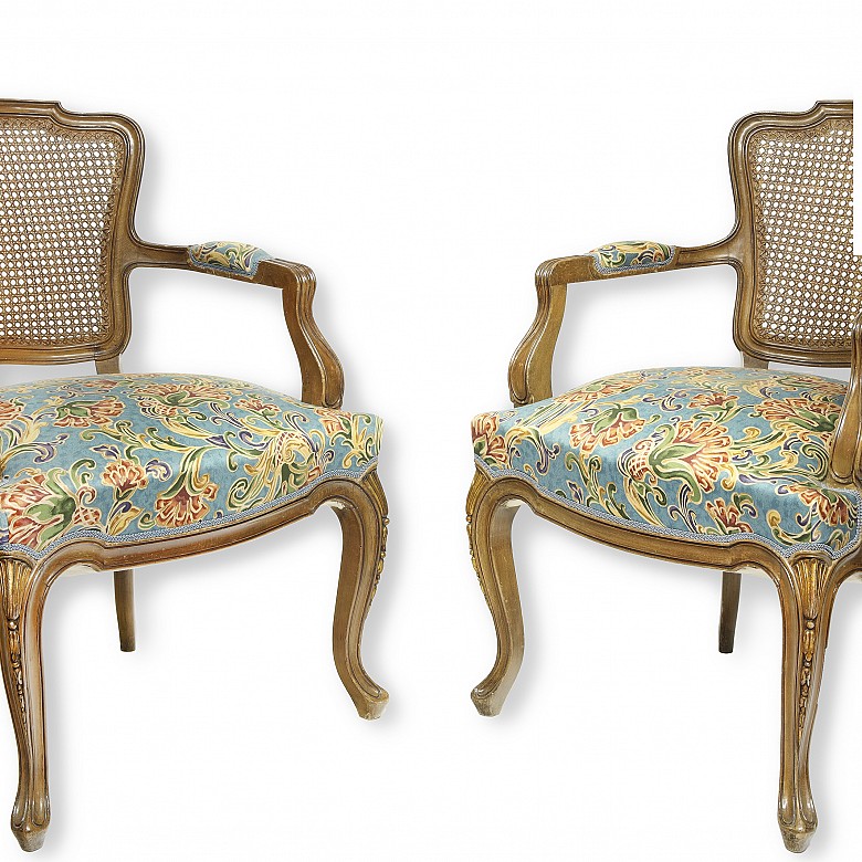 Pair of armchairs, 20th century