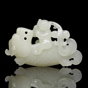 Pendant of white jade, 20th century