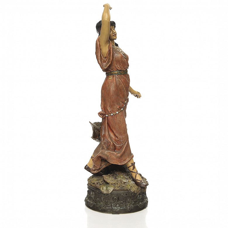 Polychrome terracotta figure 