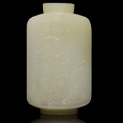 White jade snuff bottle, Ming-Qing Dynasty