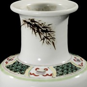 Wucai Porcelain Vase ‘Characters’, Qing dynasty