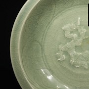 Celadon glazed ceramic bowl, 19th - 20th century