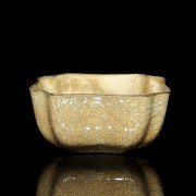 Glazed ceramic lobed bowl, Song style