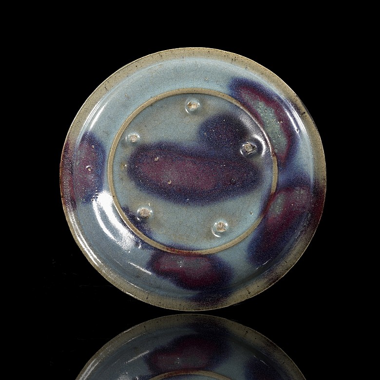 Junyao glazed earthenware dish, Song dynasty