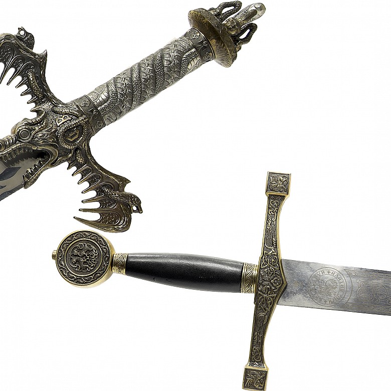 Set of four decorative historical swords, 20th century - 6