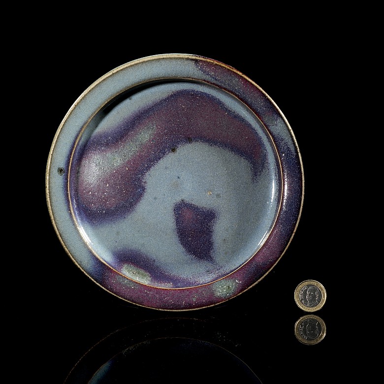 Junyao glazed earthenware dish, Song dynasty