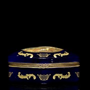 French porcelain jewellery box, Sèvres style, early 20th century