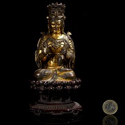 Buddha “Vairocana” of golden bronze, Ming dynasty