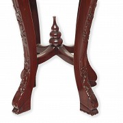 Carved wooden octagonal stand, 20th century - 2