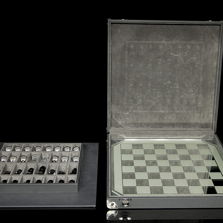 ‘Swarovski’ crystal chess set, 20th century