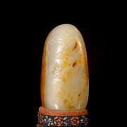 Jade carving ‘Lake and poem’, Qing dynasty