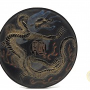 Ink piece with dragon, Qing dynasty