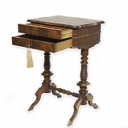 Mesa costurero de madera, s.XIX - 5