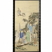 Chinese painting ‘Gods on the Mountain’, with Wang Chengxun seal - 1