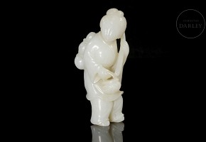 Carved jade figurine ‘Labrador’, Qing dynasty