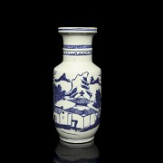 Blue and white porcelain vase “Landscape”, with Kangxi seal