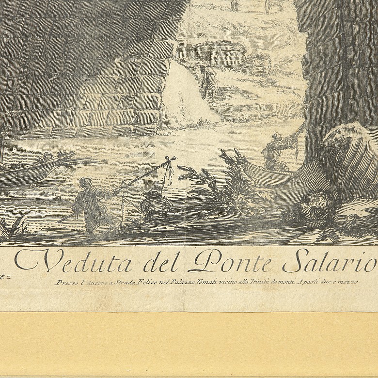 Giovanni Battista Piranesi (1720-1778) ‘View of the Ponte Salario’