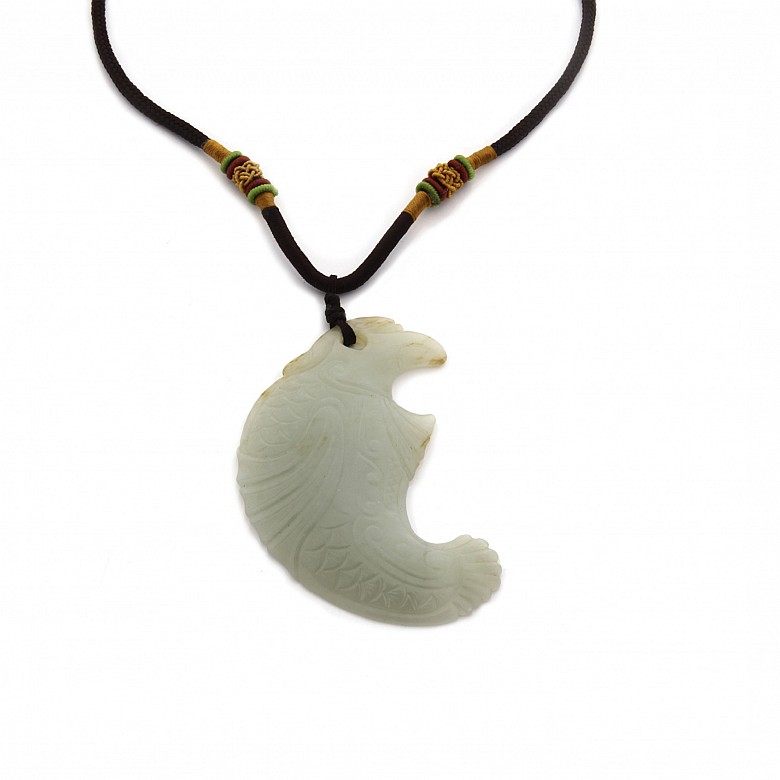 White natural Jade Pendant.