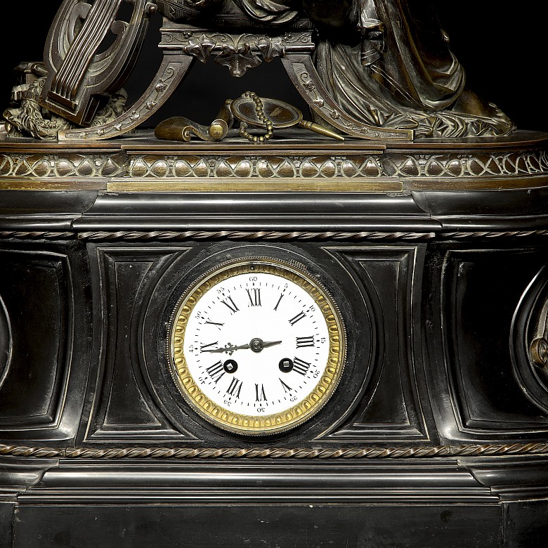 Gautier Eviteur ‘Bronze table clock’, late 19th century