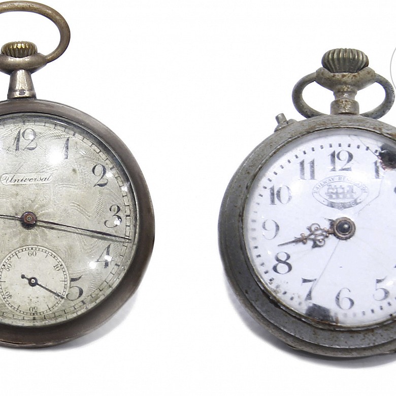 Lot of three pocket watches.