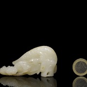 White jade figure 'Dragon Fish', Qing dynasty, Qianlong