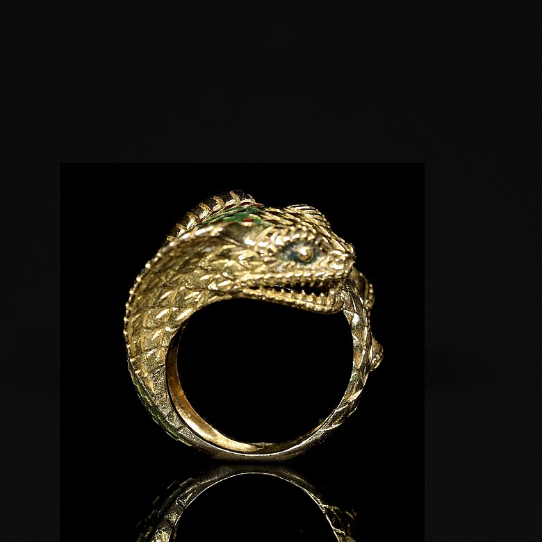 18kt yellow gold ‘Cobra’ ring