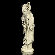 A carved ivory 